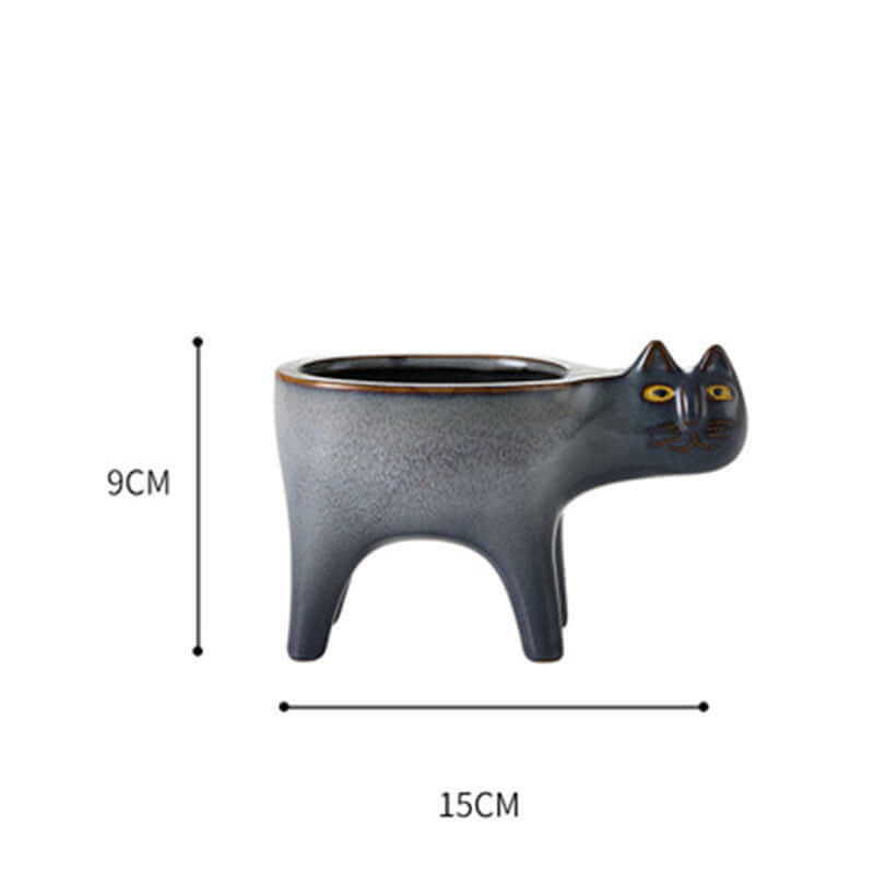 Cute Cat Tail Flower Pot Ceramic Personality Creativity - Imagen de producto