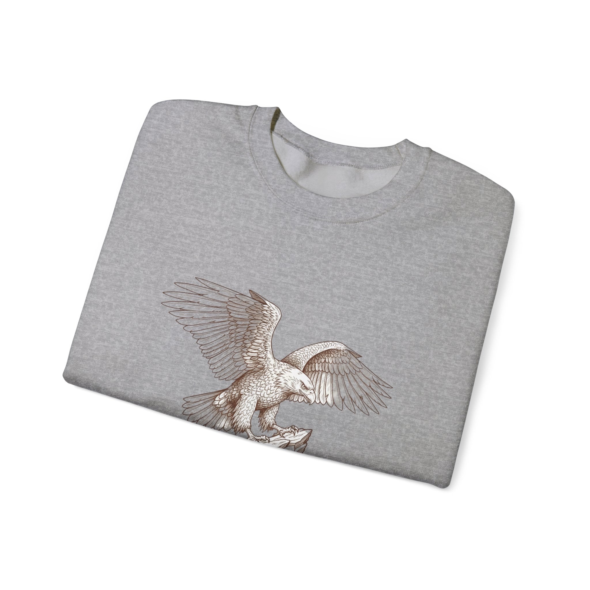 Eagle Graphic Sweatshirt - "Fly Like an Eagle" Inspirational Crewneck