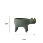 Cute Cat Tail Flower Pot Ceramic Personality Creativity - Imagen de producto