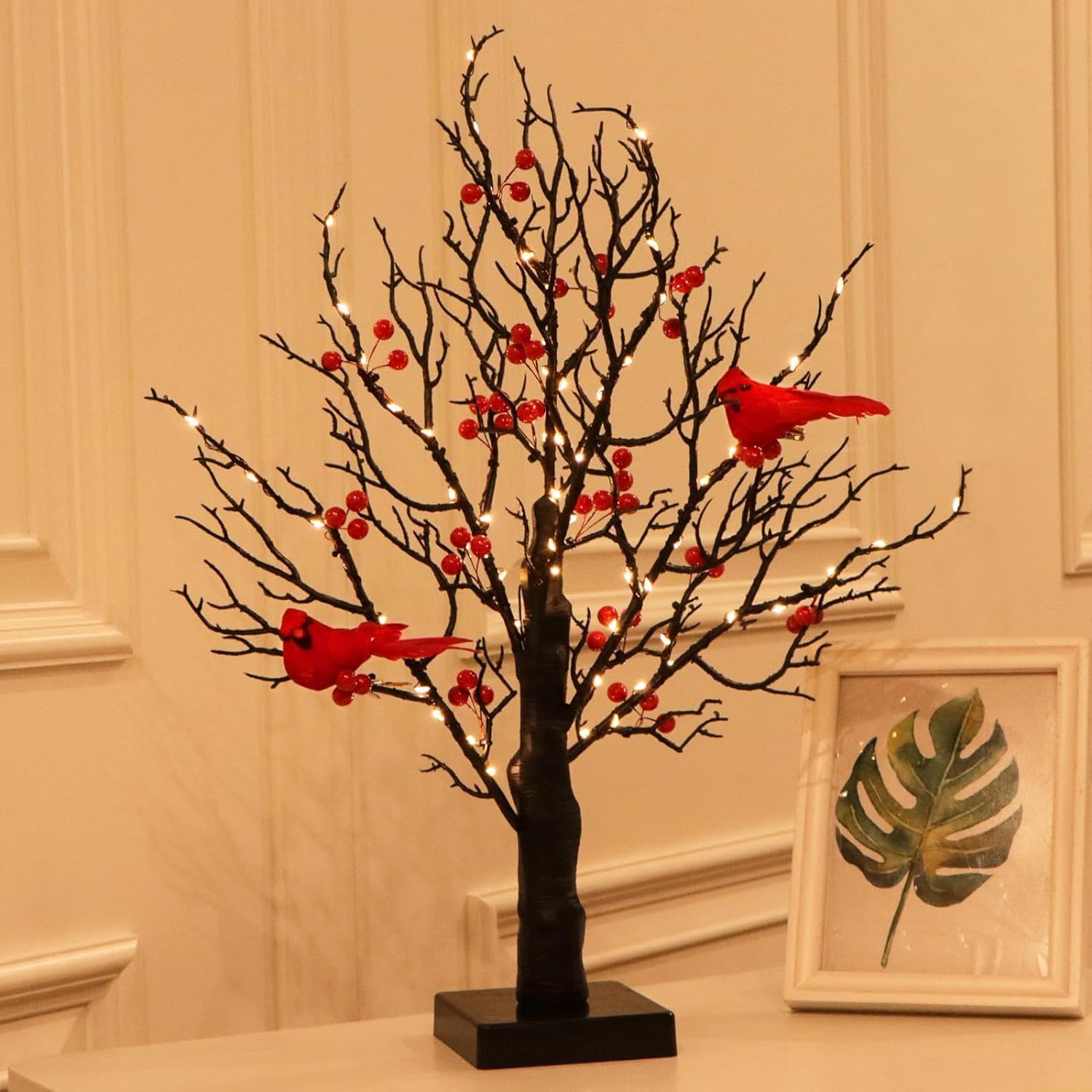 Christmas LED Bedroom Chinese Hawthorn Bird Tree Decorative Light Desktop Decoration - Home Decor - vista principal