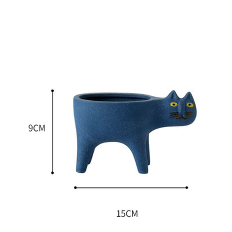 Cute Cat Tail Flower Pot Ceramic Personality Creativity - Imagen de producto