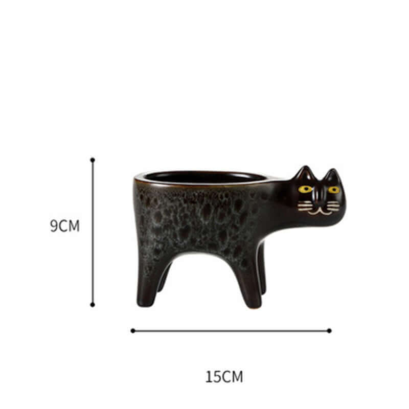 Cute Cat Tail Flower Pot Ceramic Personality Creativity - Imagen de producto