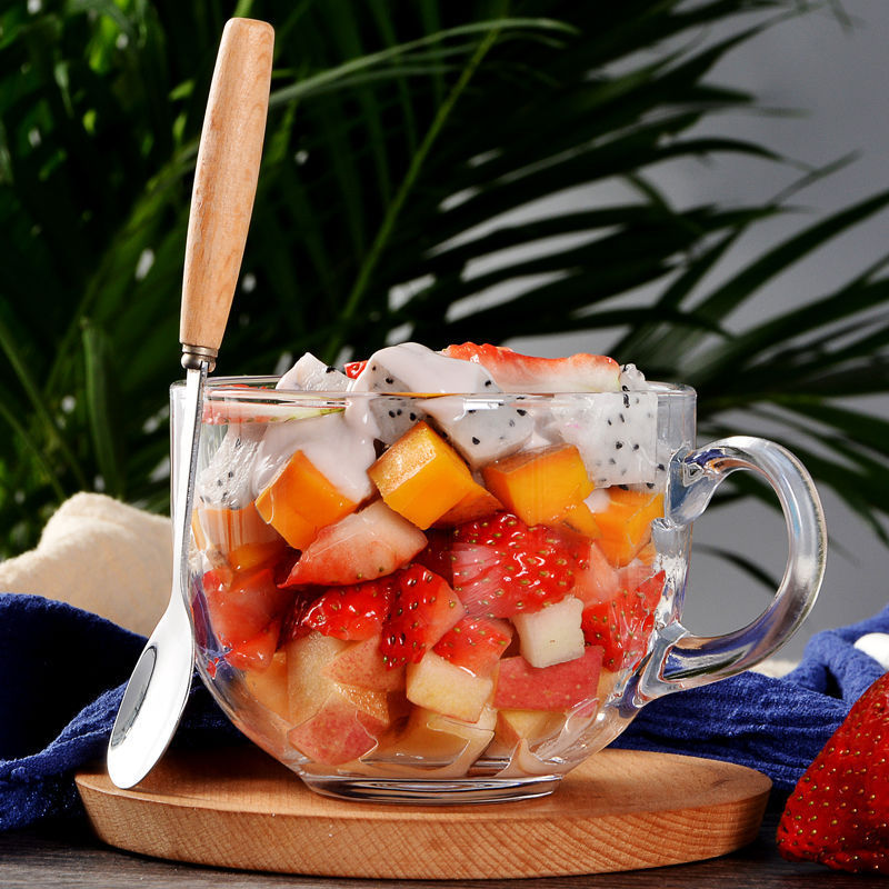 Large Capacity Oatmeal Breakfast Cup With Spoon - Imagen de producto