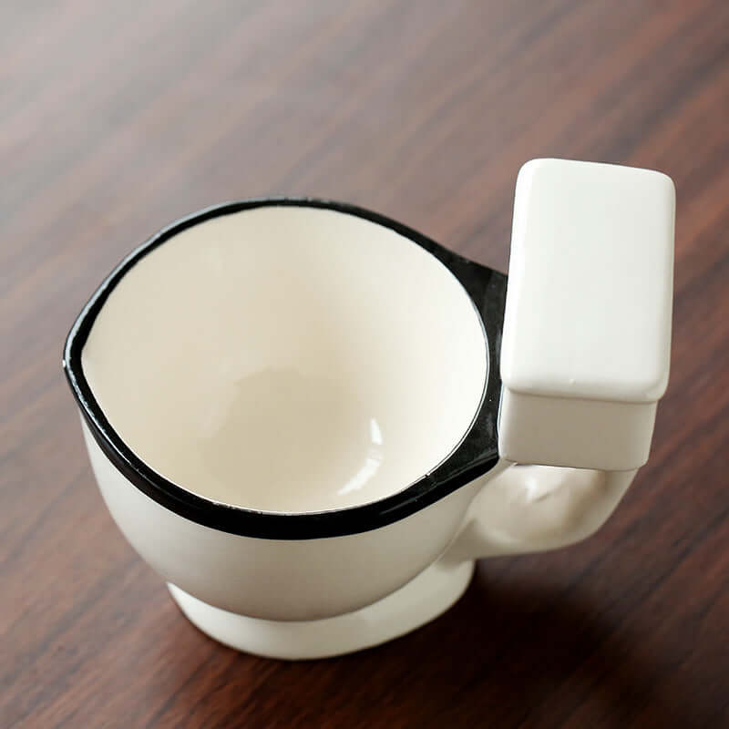 Creative Toilet Mug Ceramic Coffee Mugs with Handgrip - Imagen de producto