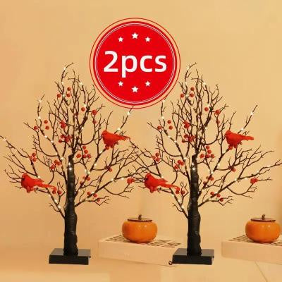 Christmas LED Bedroom Chinese Hawthorn Bird Tree Decorative Light Desktop Decoration - Home Decor - imagen 11
