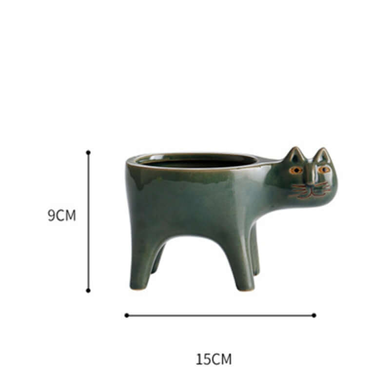 Cute Cat Tail Flower Pot Ceramic Personality Creativity - Imagen de producto