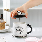 Cute Cartoon Panda Ceramic Cup Creative - Imagen de producto