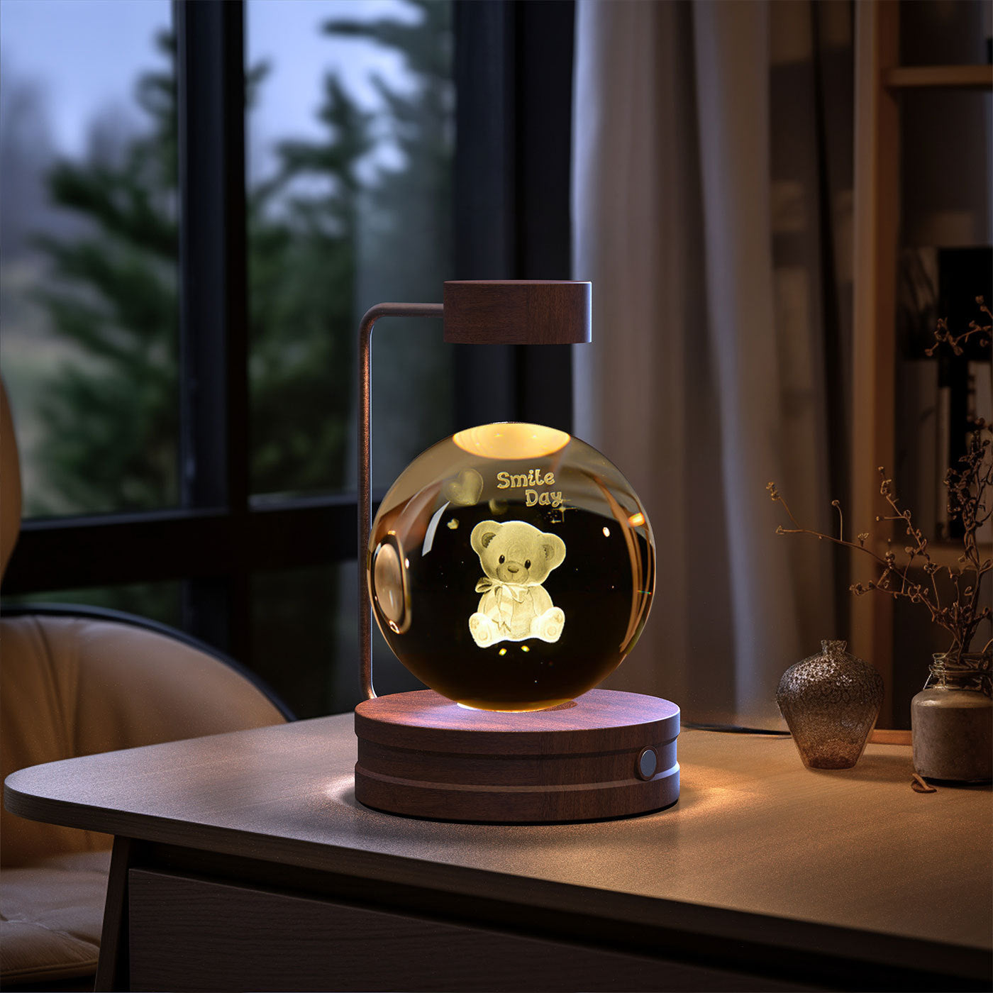 3D Dinosaur Crystal Ball Night Light USB - vista 39