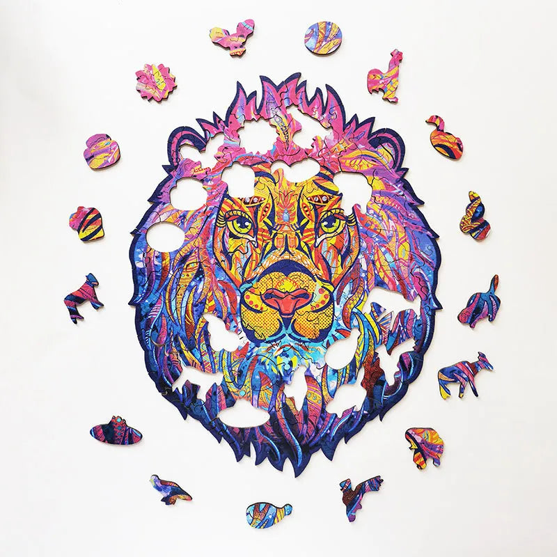 3D Wooden Animal Puzzle - Irregular Shape Jigsaw