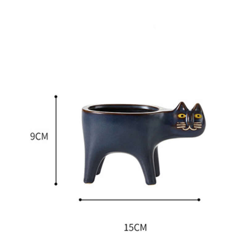 Cute Cat Tail Flower Pot Ceramic Personality Creativity - Imagen de producto
