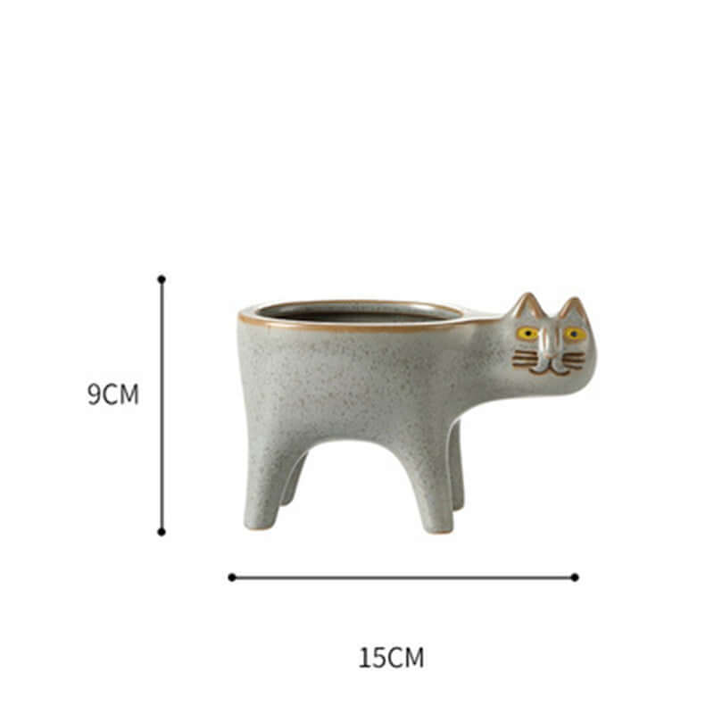 Cute Cat Tail Flower Pot Ceramic Personality Creativity - Imagen de producto