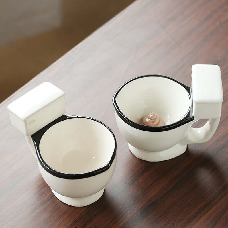 Creative Toilet Mug Ceramic Coffee Mugs with Handgrip - Imagen de producto