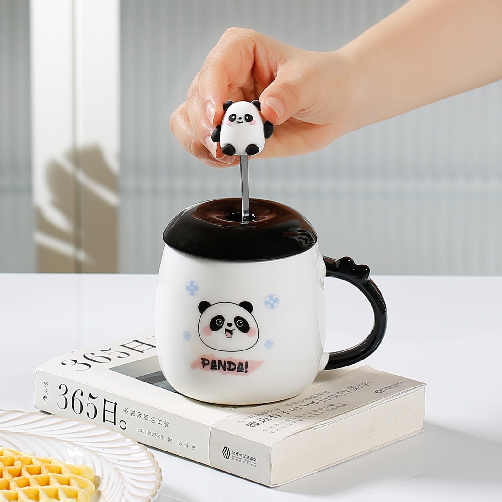 Cute Cartoon Panda Ceramic Cup Creative - Imagen de producto