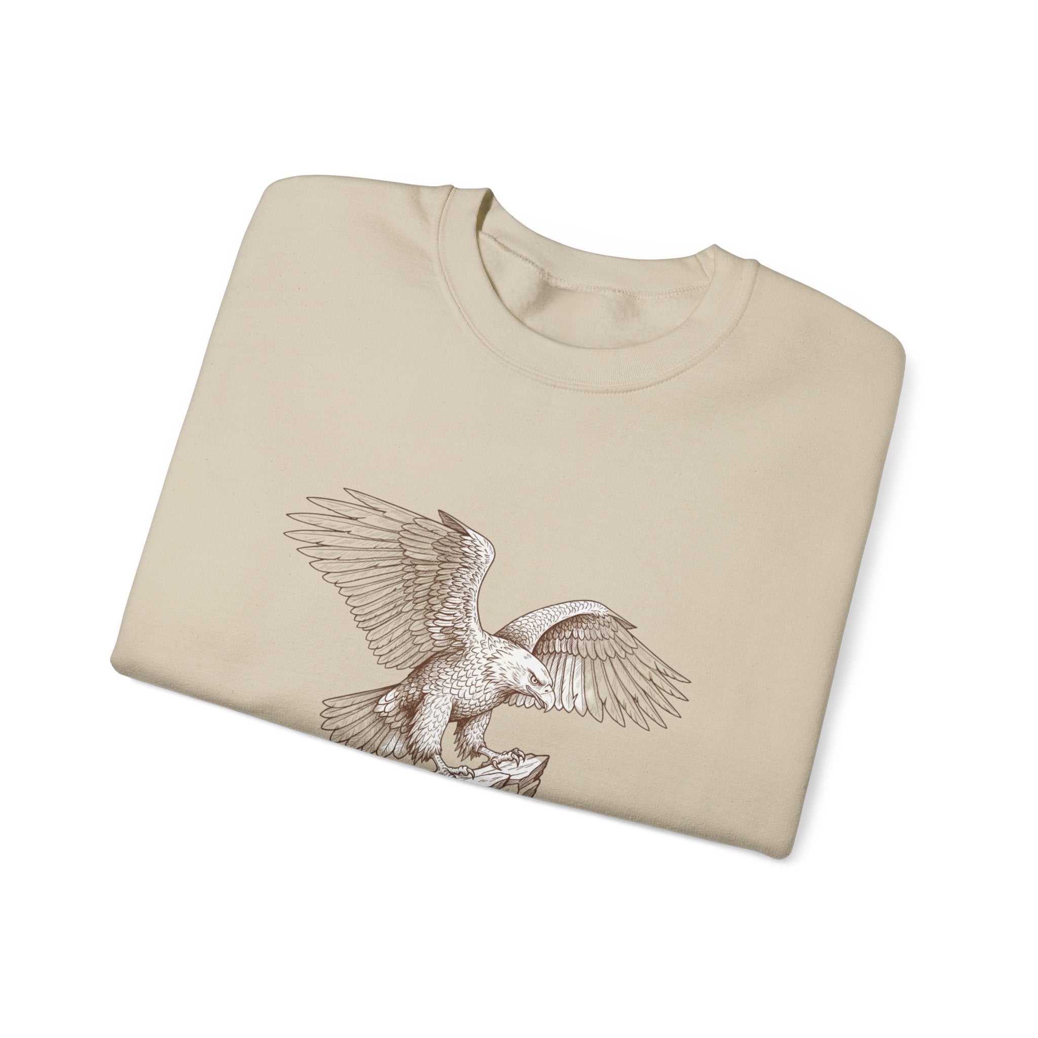 Eagle Graphic Sweatshirt - "Fly Like an Eagle" Inspirational Crewneck
