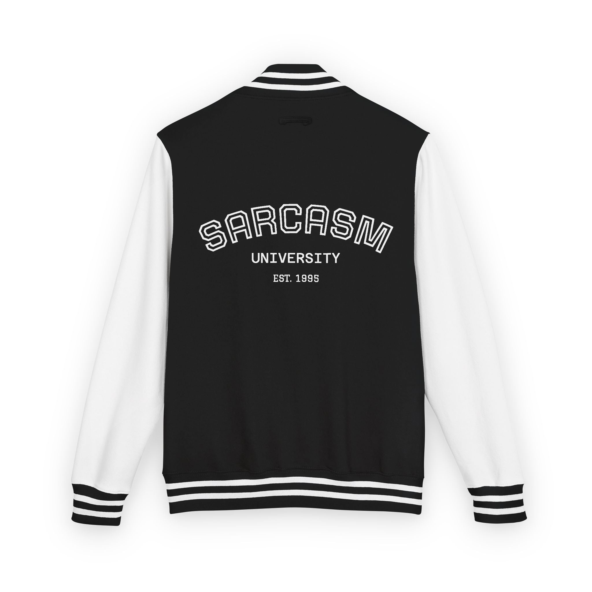 Sarcasm University Letterman Jacket — Vintage Collegiate Varsity Jacket