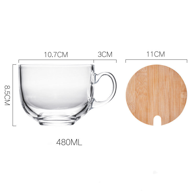 Large Capacity Oatmeal Breakfast Cup With Spoon - Imagen de producto