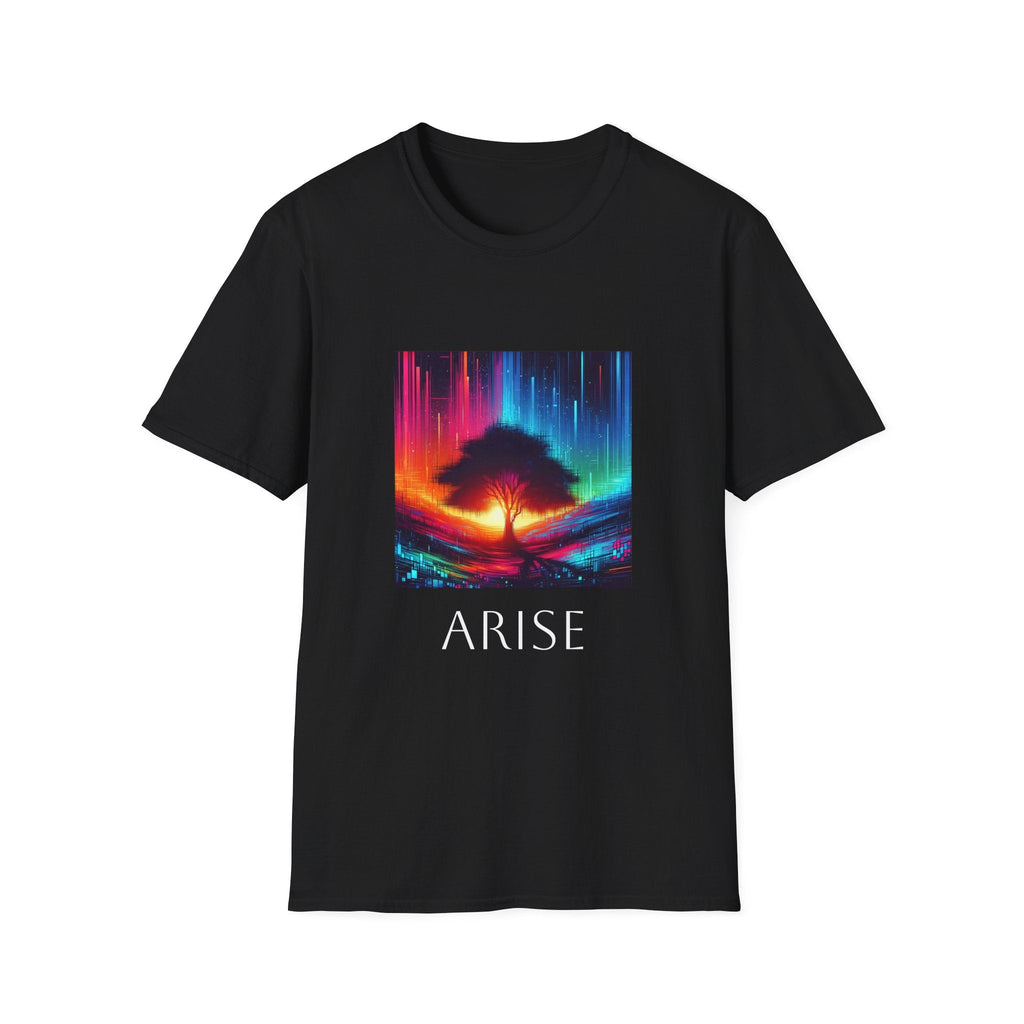 Arise Unisex Softstyle T-Shirt - Colorful Tree Design