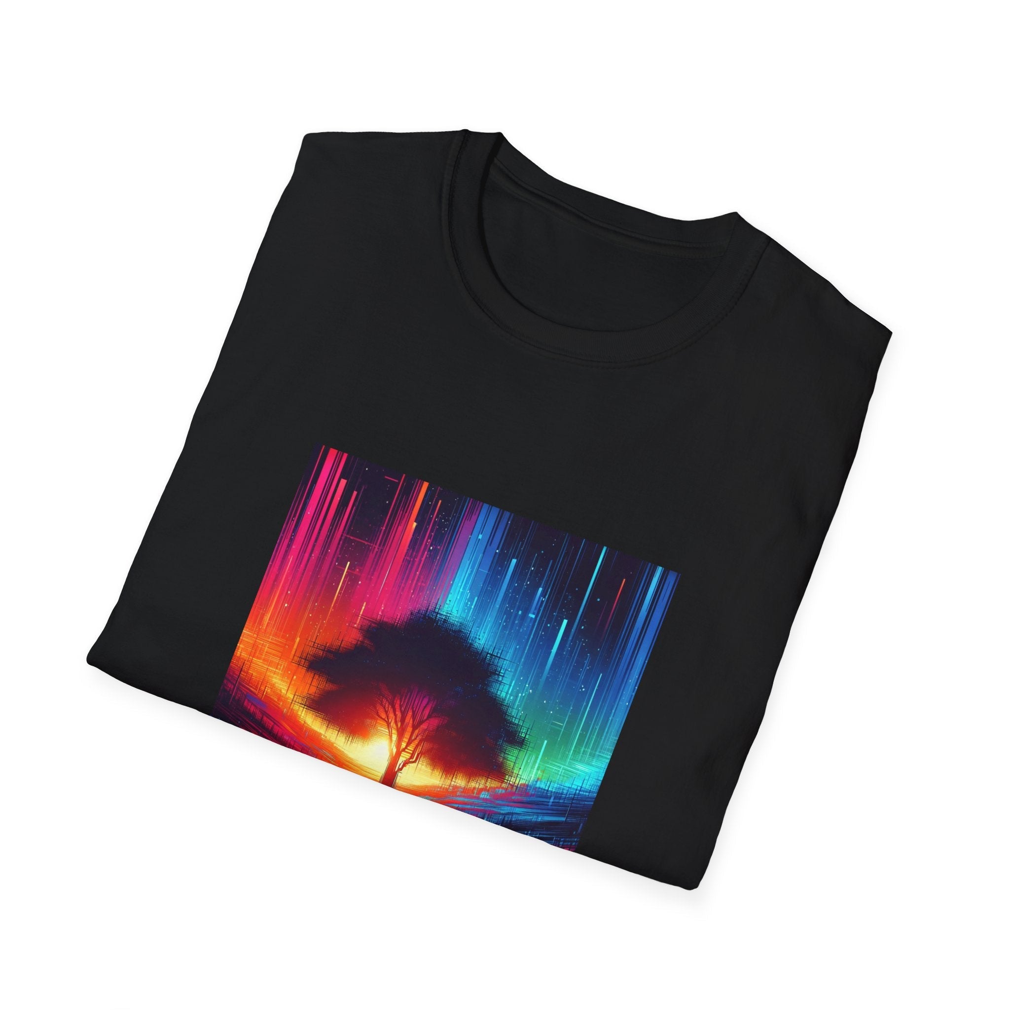 Arise Unisex Softstyle T-Shirt - Colorful Tree Design