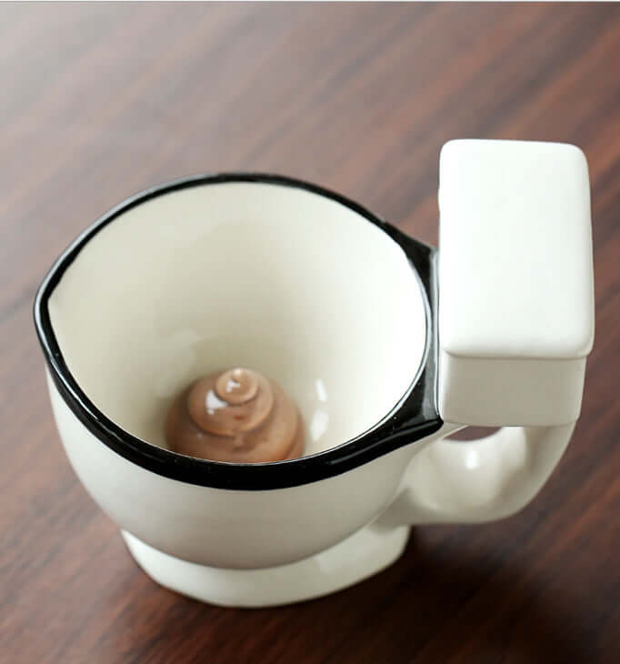 Creative Toilet Mug Ceramic Coffee Mugs with Handgrip - Imagen de producto