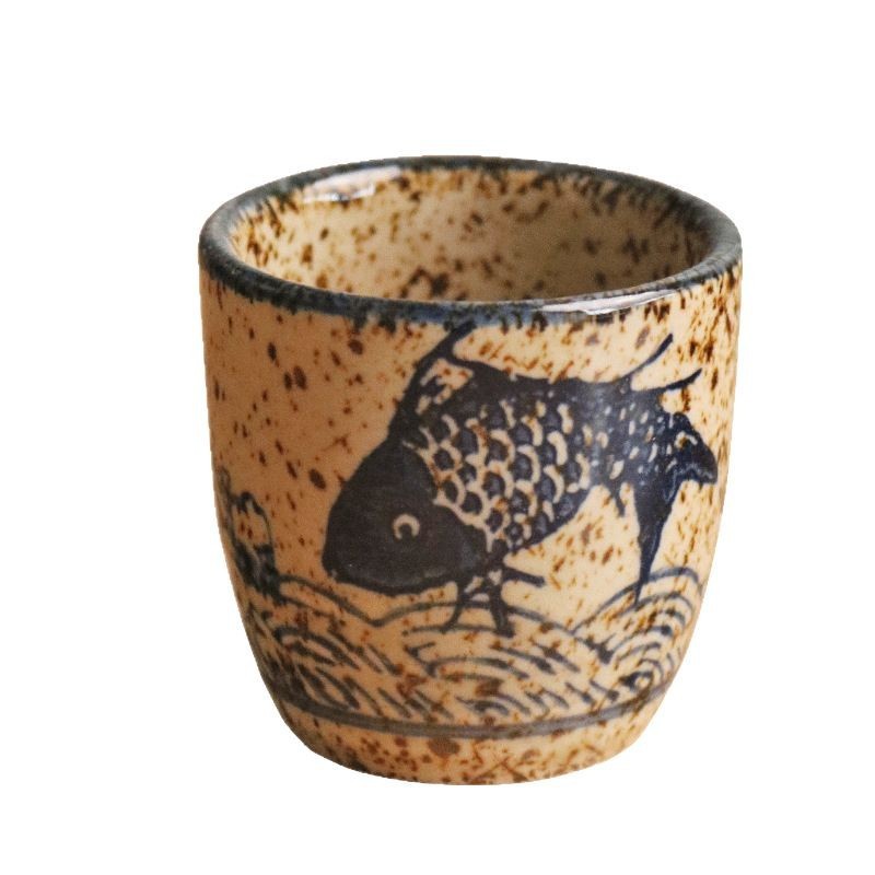 Retro Ceramic Liquor Glass Household Single - Imagen de producto