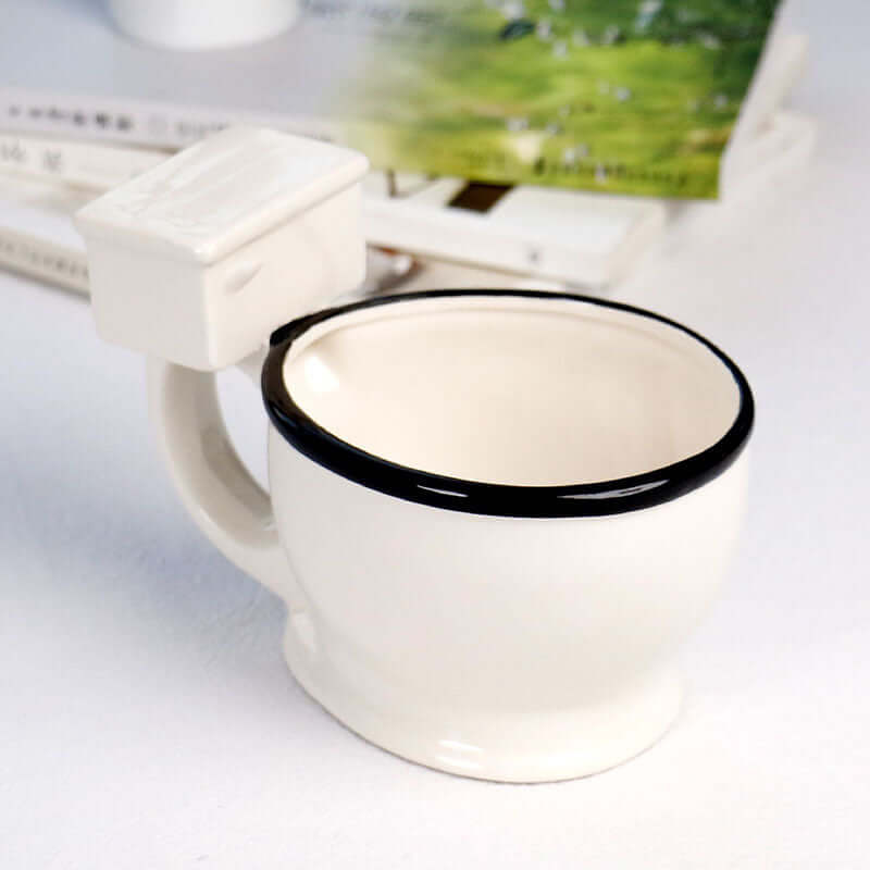 Creative Toilet Mug Ceramic Coffee Mugs with Handgrip - Imagen de producto