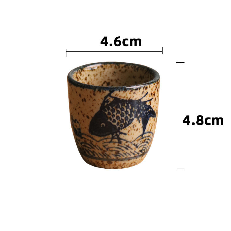 Retro Ceramic Liquor Glass Household Single - Imagen de producto