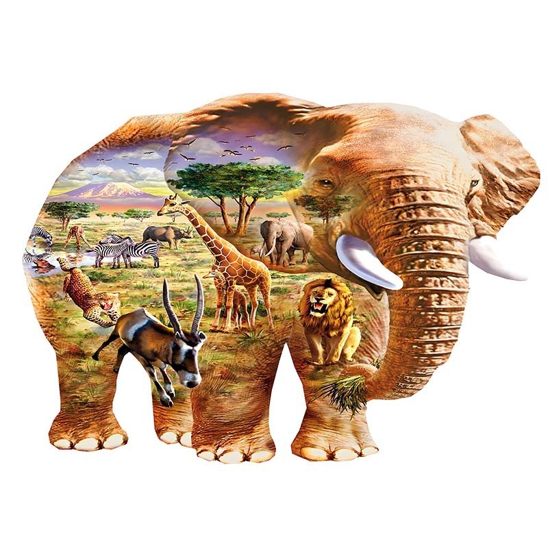 3D Wooden Animal Puzzle - Irregular Shape Jigsaw - Gifts - vista detalle
