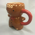 Gingerbread Man Christmas Ceramic Coffee Mugs | Porcelain