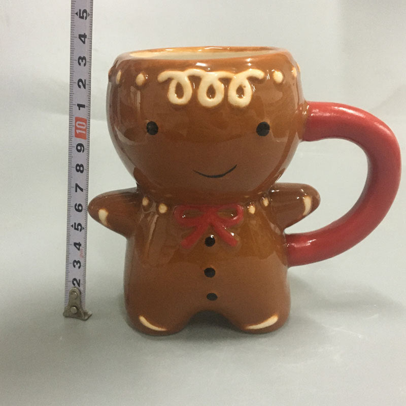 Gingerbread Man Christmas Ceramic Coffee Mugs | Porcelain