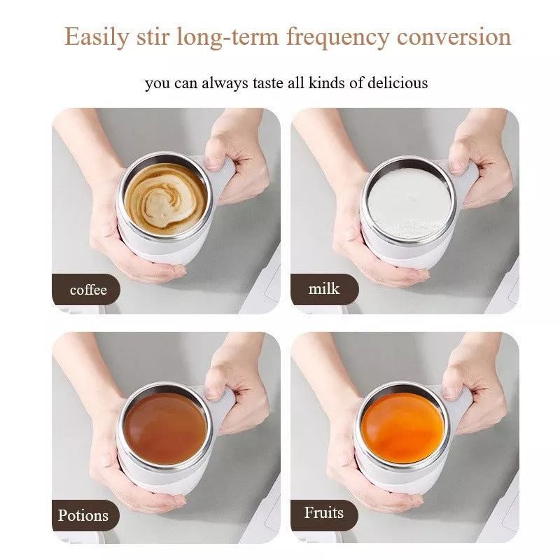 Electric Self-Stirring Mug | Rechargeable Coffee Mixer Cup