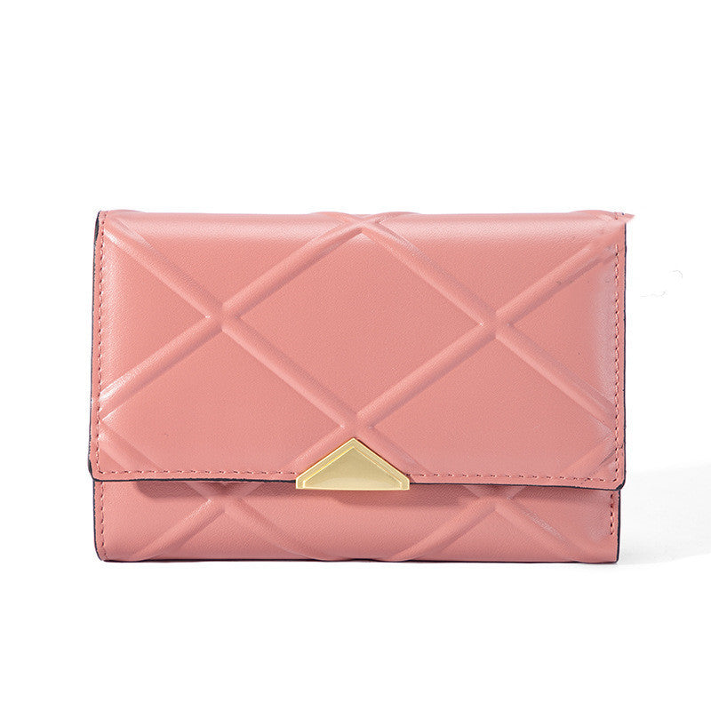 Women's Fashion Diamond Triangle Wallet - vista 4
